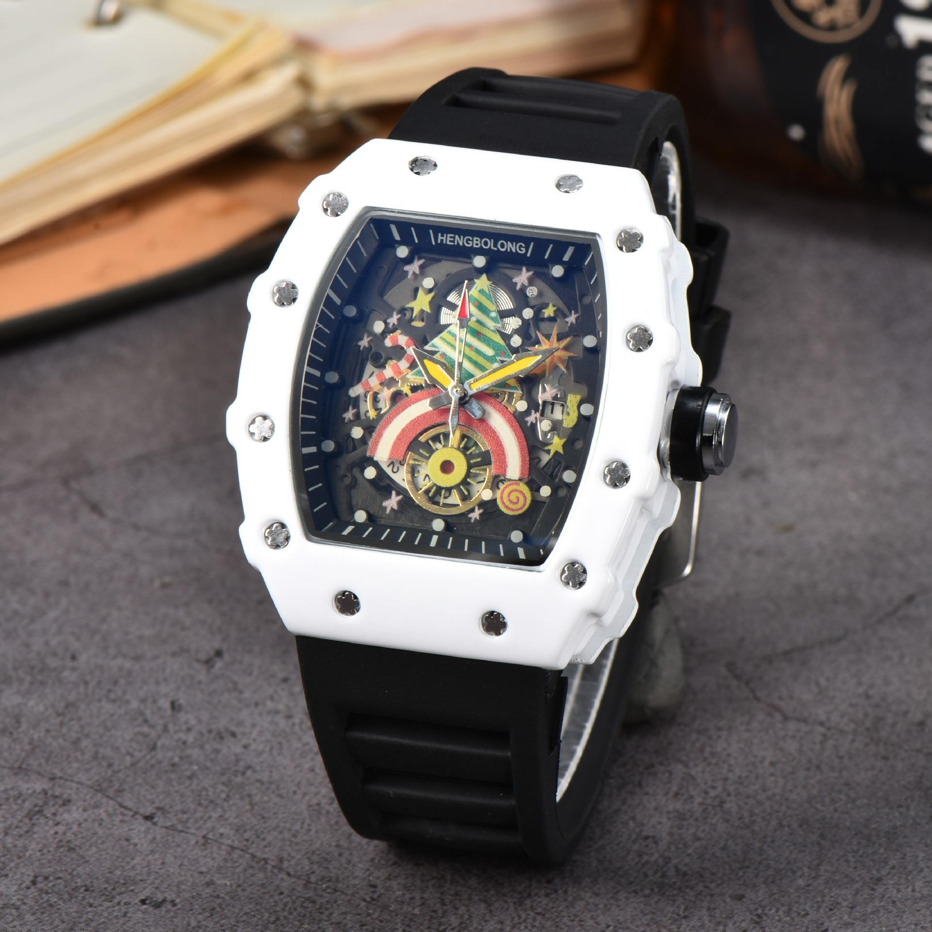 "Richard Mille Style Hengbolong Automatic Luxury Watch – Starry Sky Dial Design"