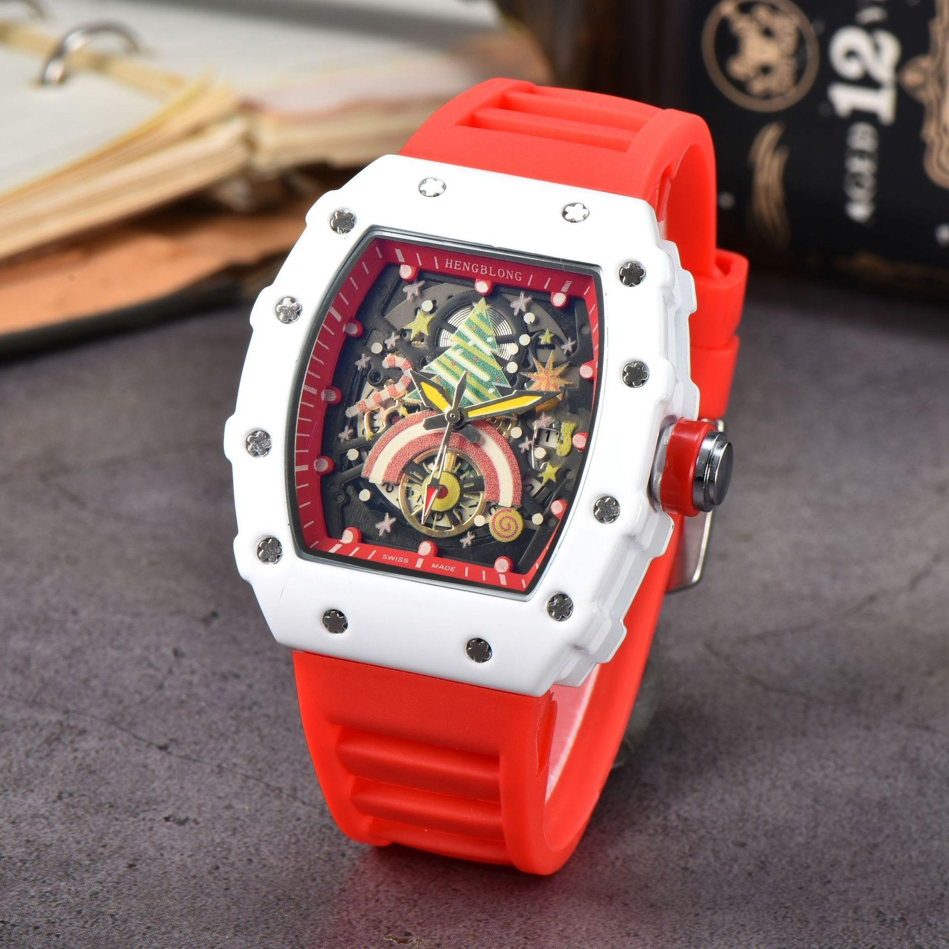 "Richard Mille Style Hengbolong Automatic Luxury Watch – Starry Sky Dial Design"
