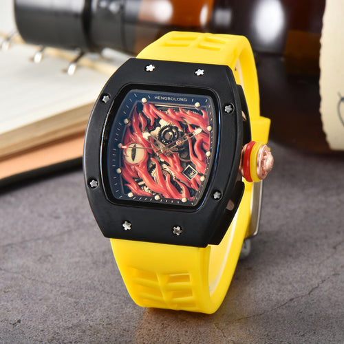 "Richard Mille Style Hengbolong Dragon Eye Automatic Luxury Watch for Men"