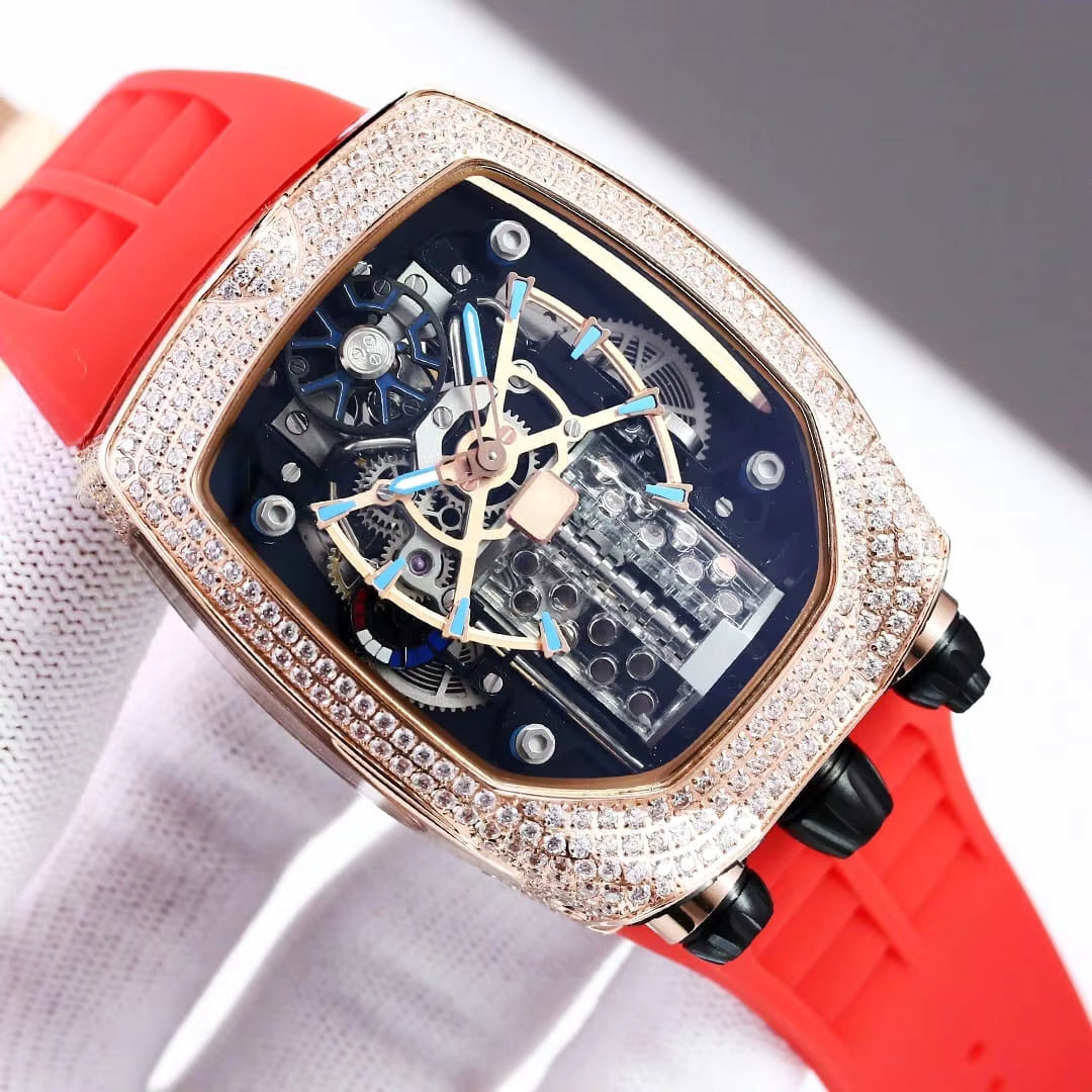 Bugatti Limited Edition Watch – Mechanical Movement, Rubber Strap