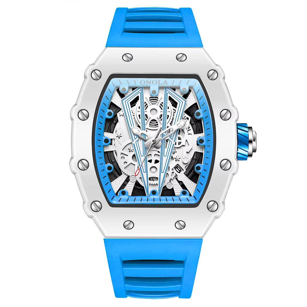 Richard Mille Modern Chronograph Men's Watch – Waterproof | Scratch-Resistant | Dual-Tone Dial