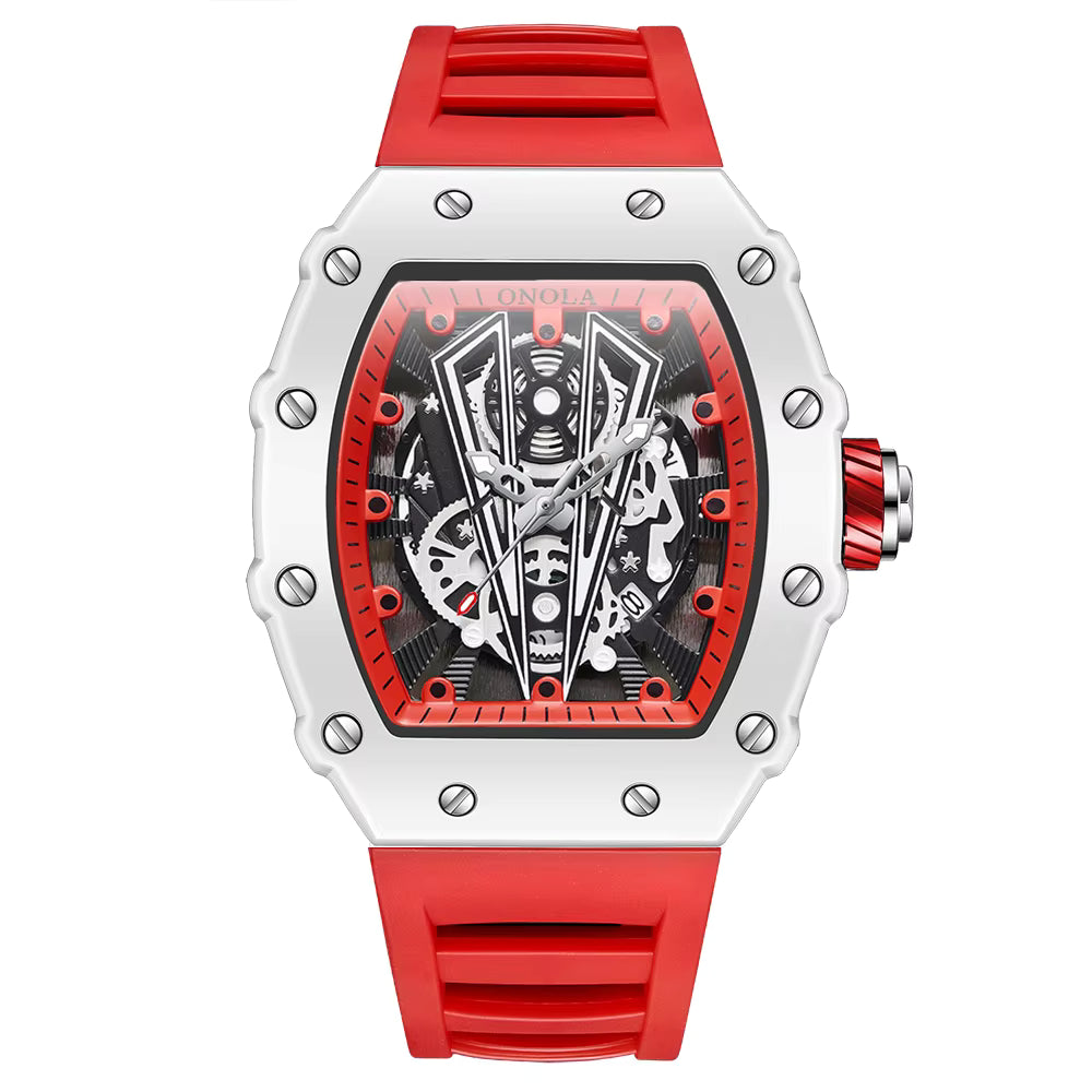 Richard Mille Modern Chronograph Men's Watch – Waterproof | Scratch-Resistant | Dual-Tone Dial