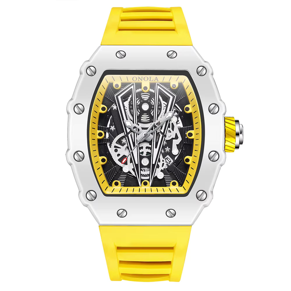 Richard Mille Modern Chronograph Men's Watch – Waterproof | Scratch-Resistant | Dual-Tone Dial
